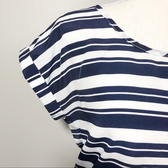 Olive & Oak Chiffon Striped Top - Picture 2 of 6